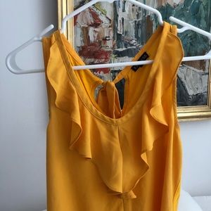 Express Ruffle Sleeveless Top